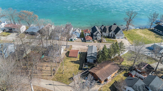 bird's eye view featuring a residential view