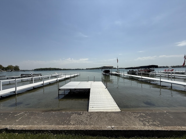 22175 Forest Hall Dr, Cassopolis, MI 49031 - dock area with a water view