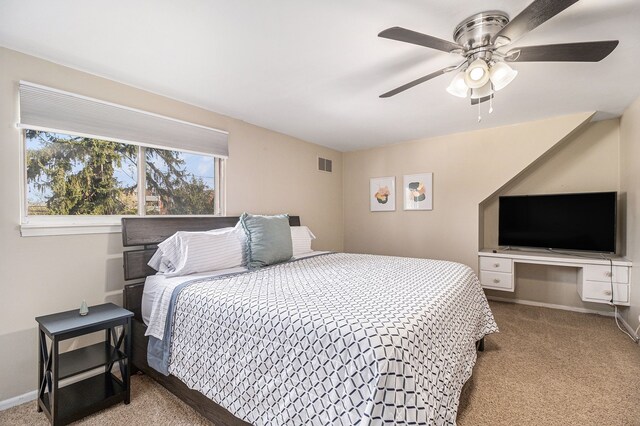 3018 Guilford Dr, Royal Oak, MI 48073 - carpeted bedroom featuring a ceiling fan and baseboards
