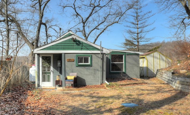 view of outbuilding