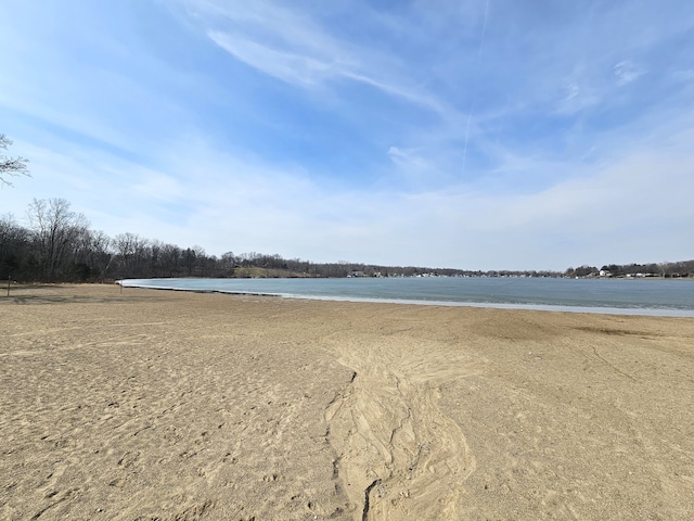 water view with a beach view