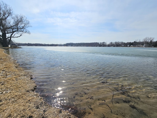 view of water feature