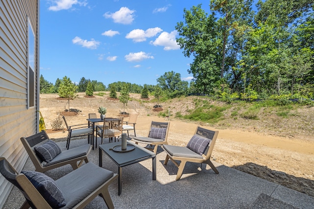 view of patio / terrace with outdoor dining area