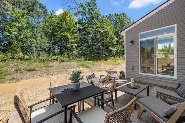 view of patio / terrace with outdoor dining area