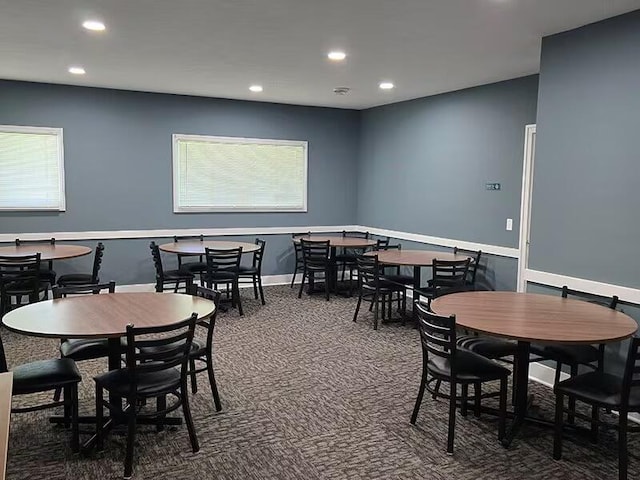 6516 Bayonet Ave SW, Grand Rapids, MI 49548 - dining room with carpet floors, recessed lighting, and baseboards