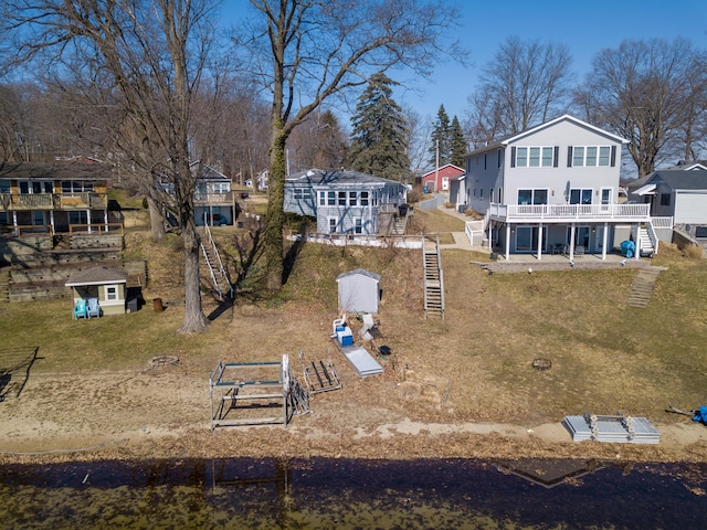 birds eye view of property featuring a residential view