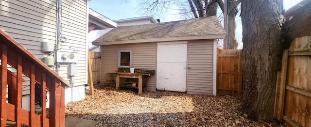 exterior space featuring fence
