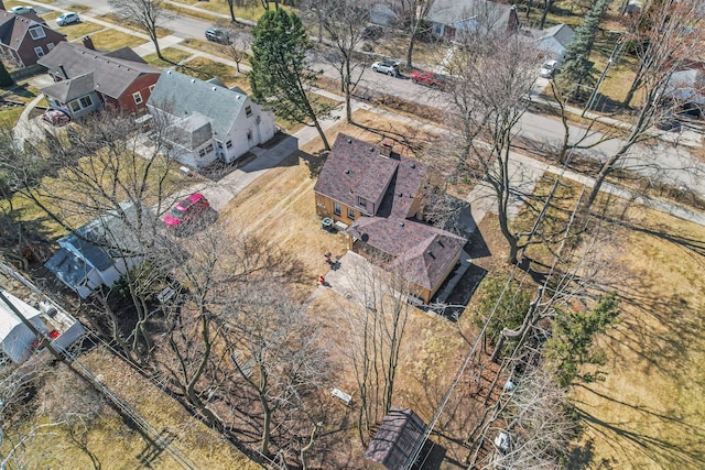 bird's eye view with a residential view