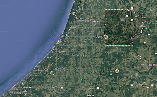 2122 Grange Rd, Buchanan, MI 49107 - aerial overview of property's location