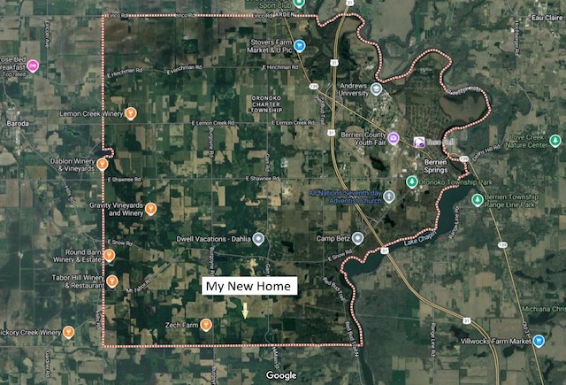 2122 Grange Rd, Buchanan, MI 49107 - map of property location