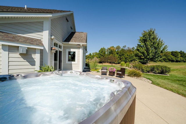 2122 Grange Rd, Buchanan, MI 49107 - view of patio with a hot tub
