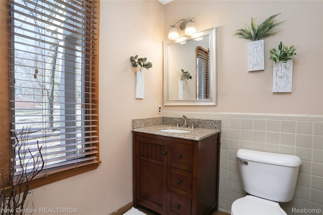 6750 Limerick Ln, Troy, MI 48098 - bathroom featuring vanity and wainscoting