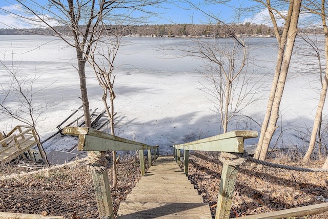 5557 Front St, Newaygo, MI 49337 - exterior space with a water view