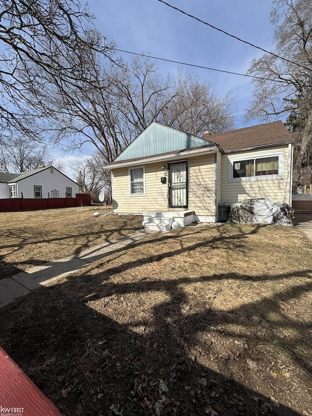 view of front of home