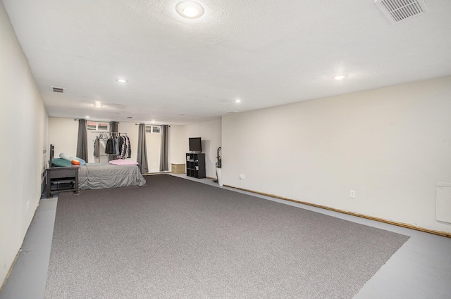 unfurnished bedroom featuring visible vents and recessed lighting