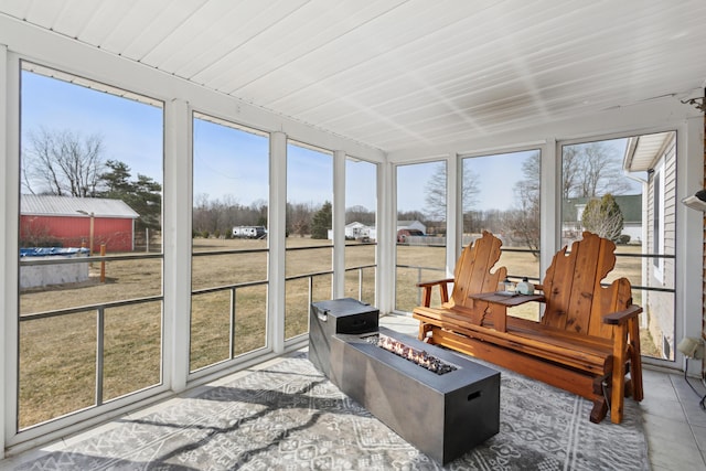 sunroom featuring plenty of natural light