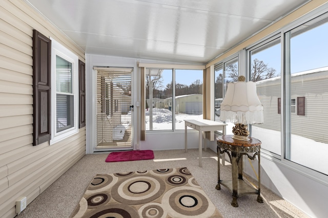 view of sunroom / solarium