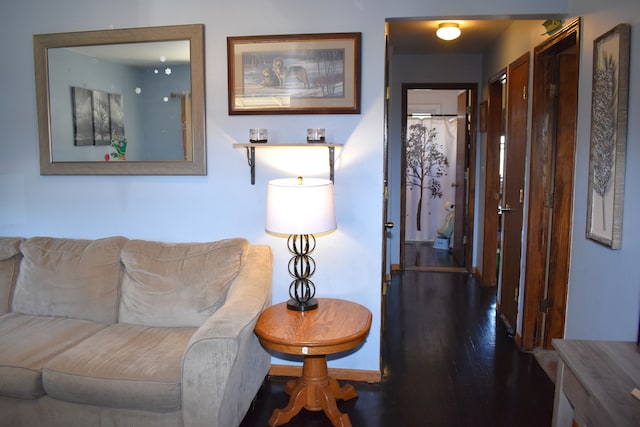 interior space featuring wood finished floors