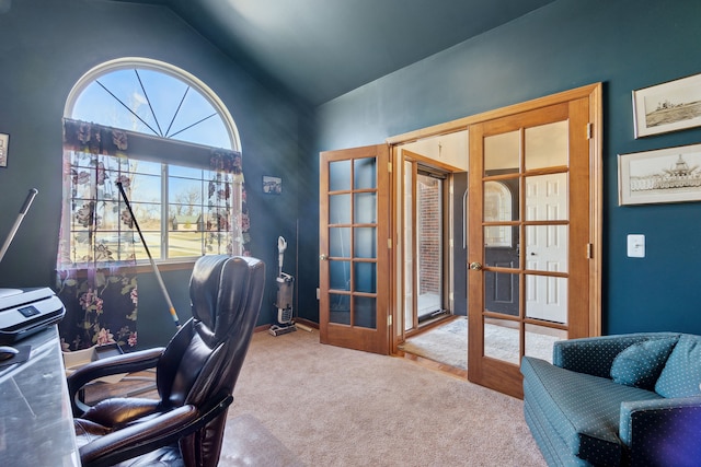 511 State St, Oxford, MI 48371 - carpeted office space with plenty of natural light, lofted ceiling, and baseboards
