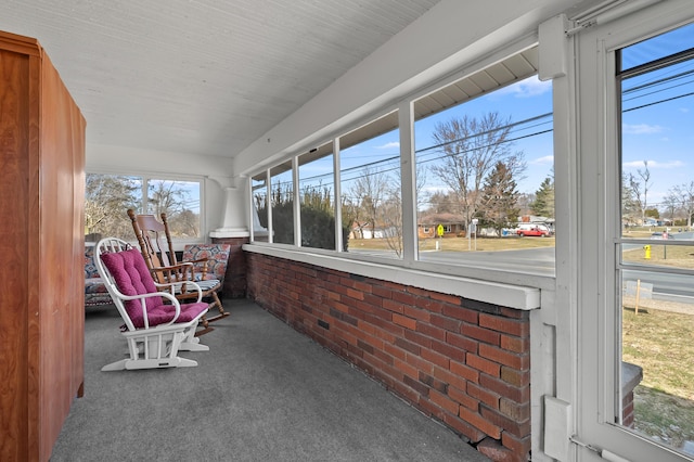 view of sunroom