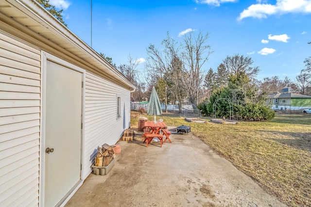 view of patio / terrace with fence