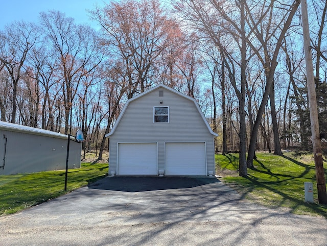 garage with a detached garage