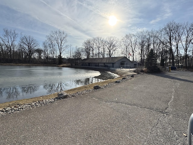 view of water feature