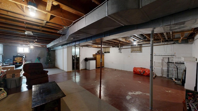 view of basement