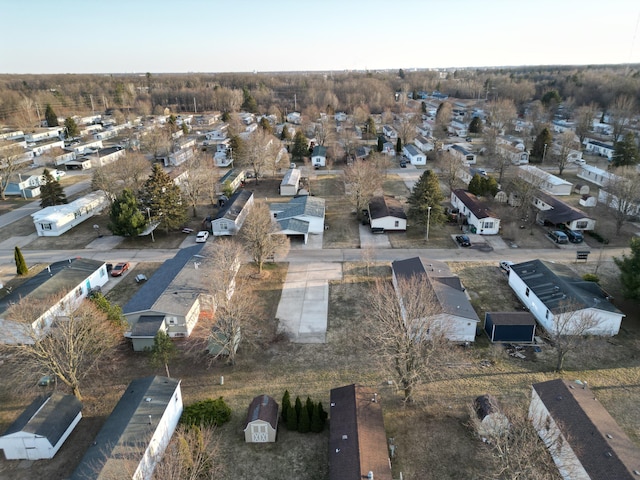 bird's eye view featuring a residential view