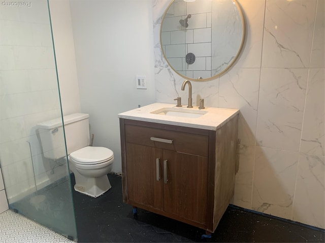 1211 Plymouth Ave SE, Grand Rapids, MI 49506 - bathroom with vanity and tile walls