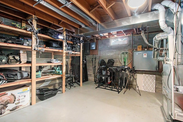 view of basement