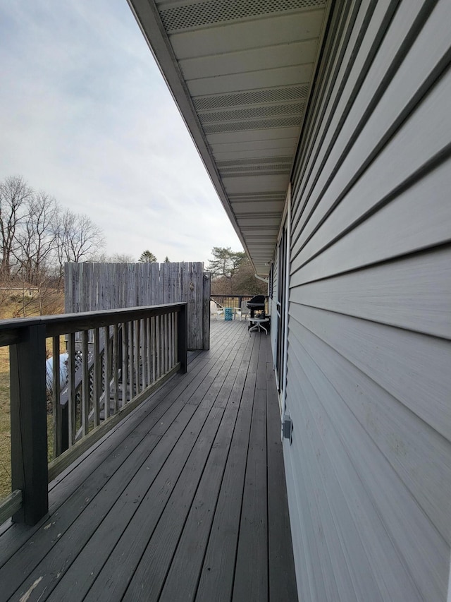 view of wooden terrace