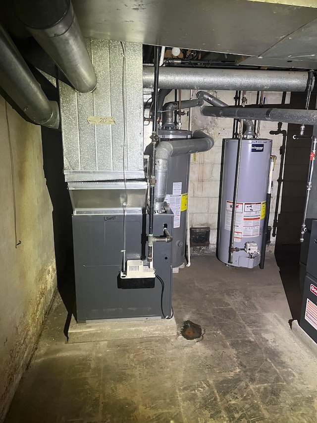 utilities with water heater