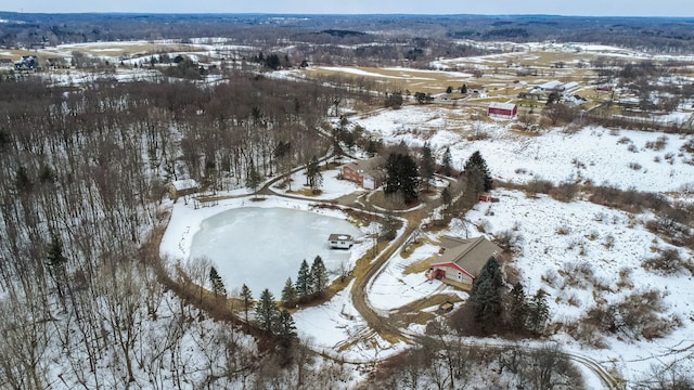 4355 S Lapeer Rd, Metamora, MI 48455 - view of snowy aerial view