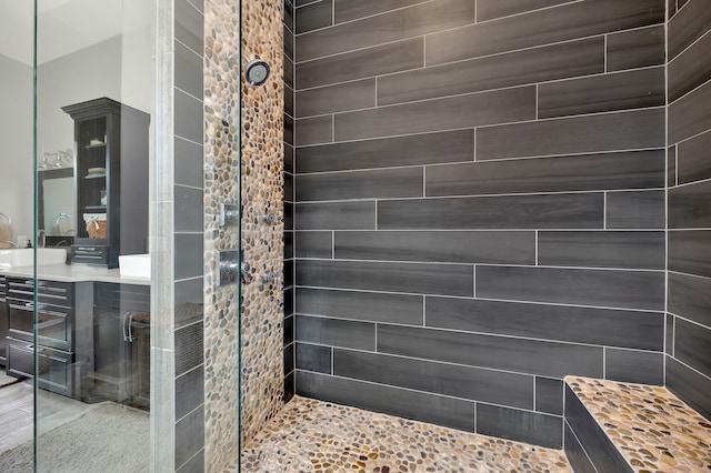full bath featuring walk in shower