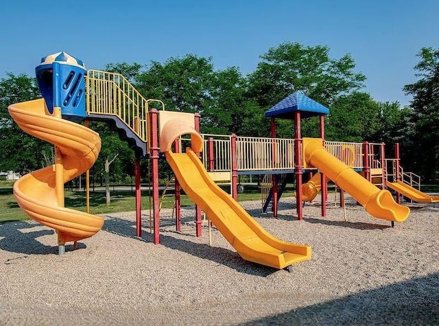 view of community jungle gym