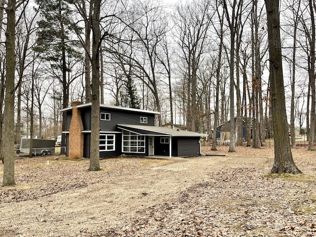 view of rear view of property