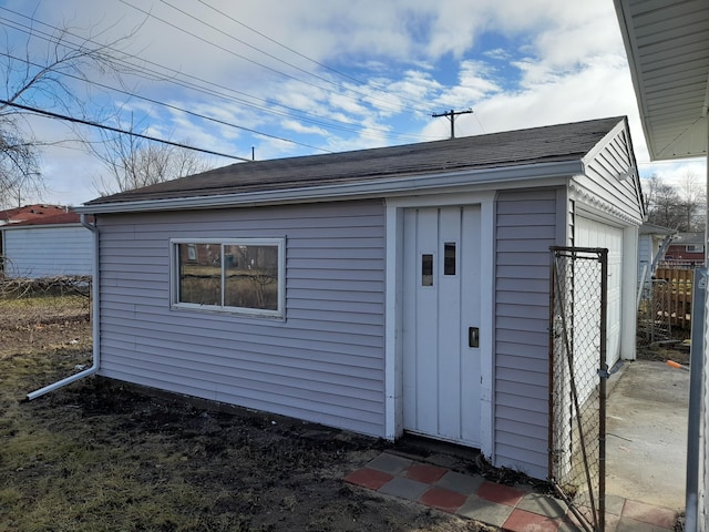 view of outbuilding with an outdoor structure