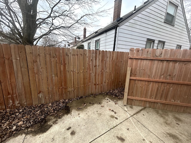 view of patio / terrace with fence