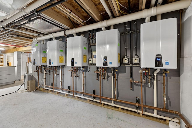 utilities with tankless water heater