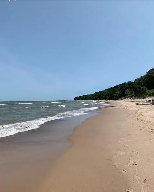 property view of water with a view of the beach