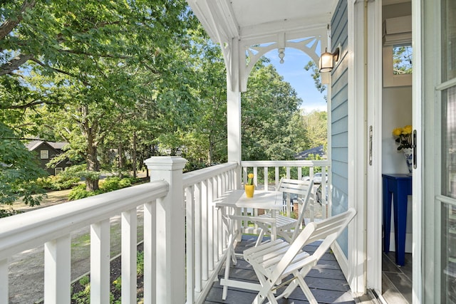 view of balcony