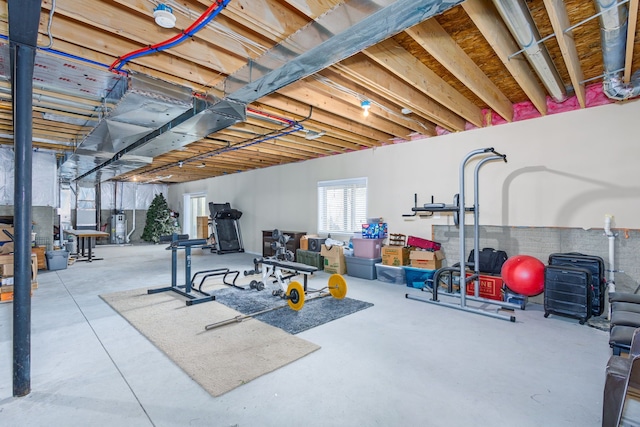 view of workout room