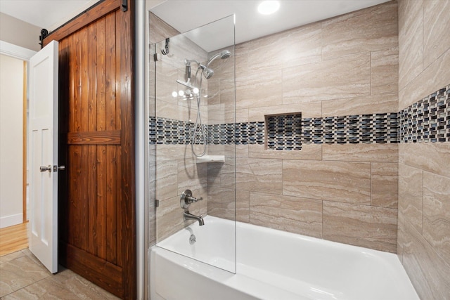 bathroom with shower / bathing tub combination