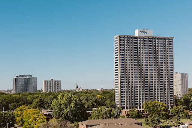 view of property with a view of city