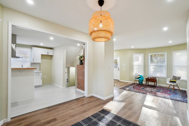 3736 Iroquois St, Detroit, MI 48214 - entryway featuring recessed lighting, baseboards, and light wood-style flooring