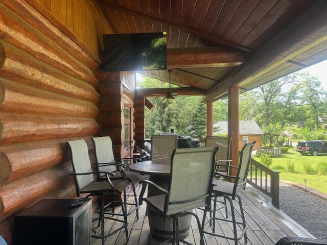 view of wooden terrace