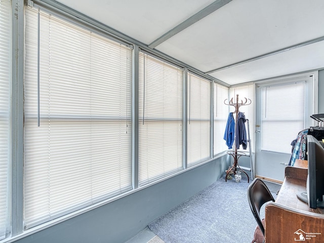 view of sunroom / solarium