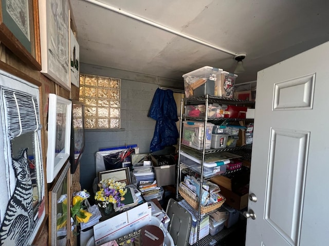view of storage