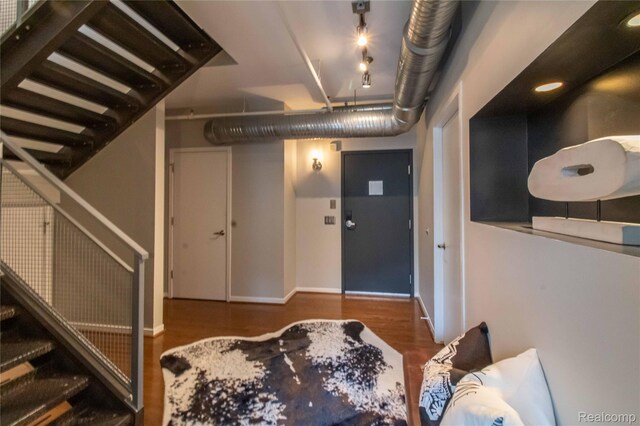 100 N Center St Unit 302, Royal Oak, MI 48067 - entryway featuring wood finished floors and baseboards